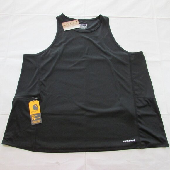 Carhartt Force Women's Relaxed Fit Sleeveless Tank Top Black TK6828 - Picture 1 of 4